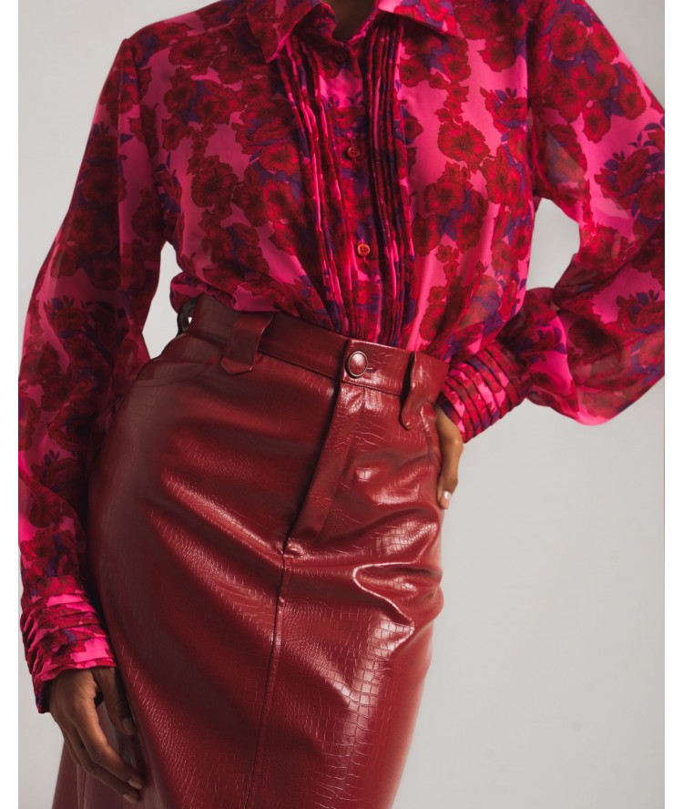 Iraida Nadia Croco Skirt Iraida Nadia Croco Skirt